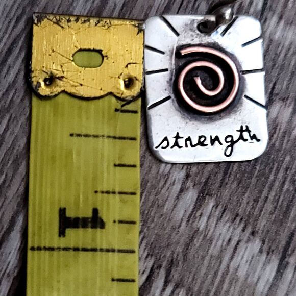 925 Sterling Silver Dangle Earrings Inspiring Strength - Picture 6 of 7